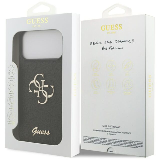 Guess Fixed Glitter Big 4G case for iPhone 17 Pro Max black - imagine 8