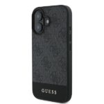 Guess GUHCP16MG4GLGR iPhone 16 Plus 6.7" grey hardcase 4G Bottom Stripe - imagine 2