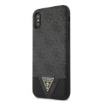 Guess GUHCI65PU4GHBK iPhone Xs Max grey hardcase 4G Triangle Collection - imagine 2