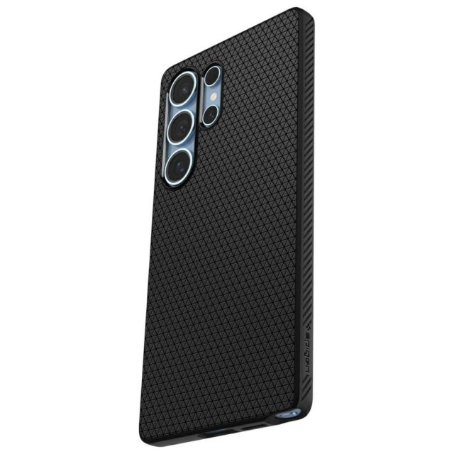 Case Spigen Liquid Air for Samsung Galaxy S25 Ultra matte black - imagine 7