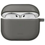 UNIQ case Glase AirPods 4 glossy smoke