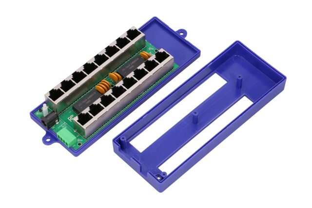 Extralink 8 Port | Gigabit PoE Injector | 8x 1000Mb/s RJ45, Mode B - imagine 8