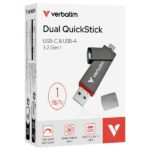 Verbatim Pendrive 1TB USB-A/USB-C Dual   QuickStick 32043 - imagine 2
