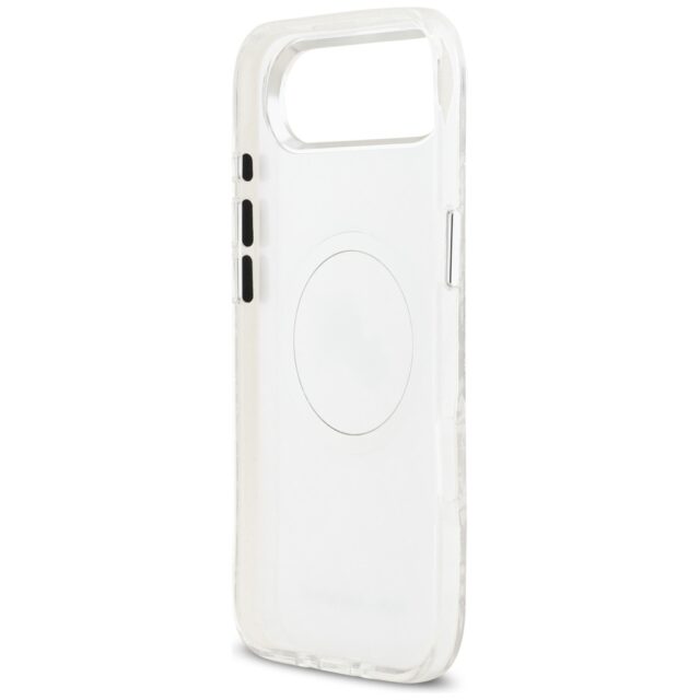 Karl Lagerfeld IML Glitter Karl & Choupette Heads Logo MagSafe Case for iPhone Air Gray - imagine 7