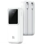 USAMS Powerbank with built-in cablesUSB-C+Lightning 30000 mAh 20W PD+Qc 3.0 Fast Charge X-chel Seri - imagine 2