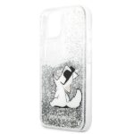 Karl Lagerfeld KLHCP13MGCFS iPhone 13 / 14 / 15 6,1" silver hardcase Liquid Glitter Choupette Fun - imagine 6