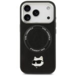 Karl Lagerfeld Choupette Pin MagSafe Case for iPhone 17 Pro Black - imagine 3