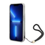 Guess GUOHCP14XHFLSB iPhone 14 Pro Max 6,7" blue hardcase Flower Strap - imagine 4