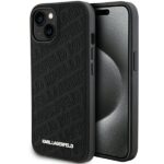 Karl Lagerfeld KLHCP15SPQKPMK iPhone 15/ 14 / 13 6.1" black hardcase Quilted K Pattern