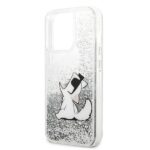 Karl Lagerfeld KLHCP13XGCFS iPhone 13 Pro Max 6,7" silver hardcase Liquid Glitter Choupette F - imagine 6