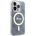 Guess GUHMP15LH4STB iPhone 15 Pro 6.1" blue hardcase IML 4G MagSafe - imagine 4