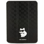 Karl Lagerfeld KLFC11SAKHPCK iPad 10.9"Folio Magnet Allover Cover black Saffiano Monogram Cho