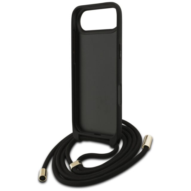 Case Guess 4G Big Logo Cord Stap         Crossbody for iPhone Air black - imagine 6