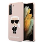 Karl Lagerfeld KLHCS21SSLFKPI S21 G991 hardcase pink Silicone Iconic