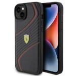 Ferrari FEHCP15MPTWK iPhone 15 Plus /14 Plus 6.7" black hardcase Twist Metal Logo