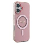 Guess GUHMP16SPFTDTEP iPhone 16 6.1" pink hardcase IML Rhinestones MagSafe - imagine 4