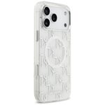 Karl Lagerfeld IML KL Monogram MagSafe Case for iPhone 17 Pro Max White - imagine 4