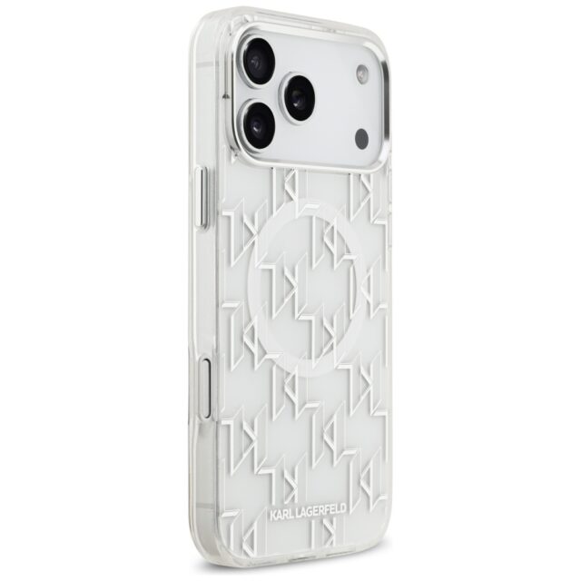 Karl Lagerfeld IML KL Monogram MagSafe Case for iPhone 17 Pro Max White - imagine 4