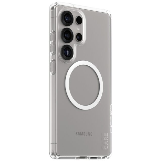 CARE by PanzerGlass Flagship Urban Combat White QI Case for Samsung Galaxy S25 Ultra Transparent - imagine 2