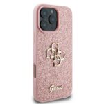 Guess GUHCP16LHG4SGP iPhone 16 Pro 6.3" pink hardcase Fixed Glitter Big 4G - imagine 4