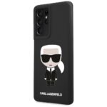 Karl Lagerfeld KLHCS21LSLFKBK S21 UltraG998 hardcase black Silicone Iconic - imagine 2