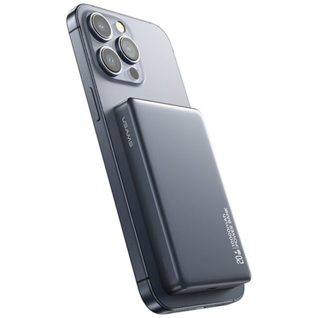 Powerbank USAMS CY Series CD242 10000mAh 20W Magnetic Wireless tarnish - imagine 2