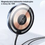 USAMS magnetic wireless holder US-CD164 15W 2-in-1 for air vent transparent CD164DZ02 - imagine 5