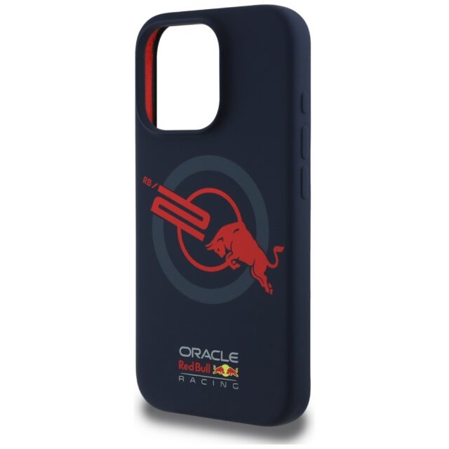 Case Red Bull HC Silicone ORBR20 Logo    Red Lining to iPhone 15 Pro Max MagSafe navy blue - imagine 6