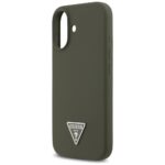Case Guess Silicone Triangle Logo MagSafe for iPhone 17 khaki - imagine 6