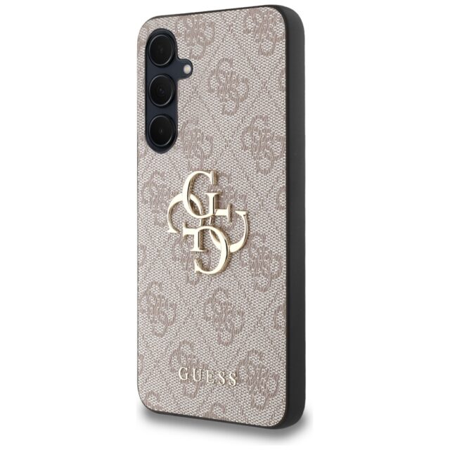 Guess GUHCSA354GMGPI A35 A356 pink hardcase 4G Big Metal Logo - imagine 2