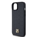 DKNY DKHMP15MPSHRPSK iPhone 15 Plus / 14 Plus 6.7 inch black hardcase Leather Monogram Pattern Metal - imagine 6