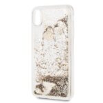 Guess GUHCI65GLHFLGO iPhone Xs Max gold hard case Glitter Hearts - imagine 3