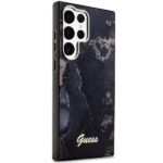 Guess GUHCS23LHTMRSK S23 Ultra S918 black hardcase Golden Marble Collection - imagine 4
