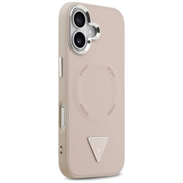 Guess Triangle Logo MagSafe Case for iPhone 17 Pink - imagine 4