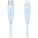 Cable USAMS Green Series SJ717 30W USB-C to Lightning 1m blue