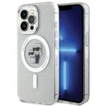 Karl Lagerfeld KLHMP13LHGKCNOT iPhone 13 Pro/ 13 6.1" transparent hardcase Karl&Choupette Glitter Ma