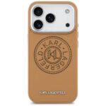 Karl Lagerfeld Point & Metal Logo MagSafe Case for iPhone 17 Pro Max Brown - imagine 3