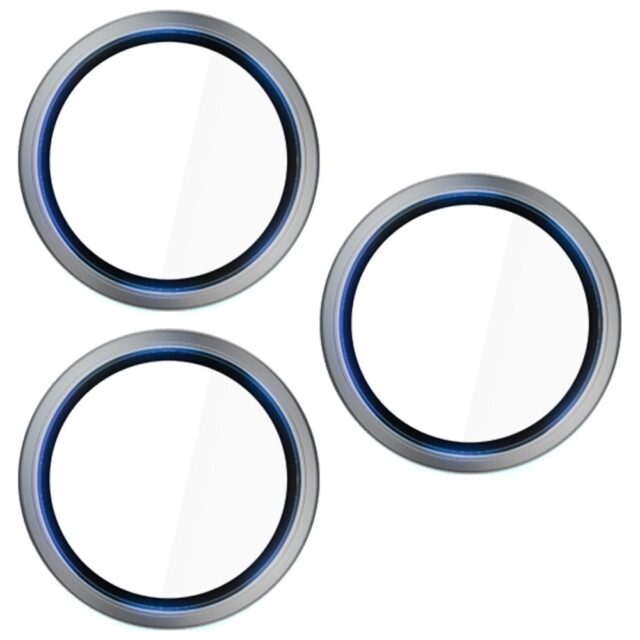 Camera lens protection 3MK HARDY Lens Protection Pro for Apple iPhone 17 Pro / 17 Pro Max grey - imagine 3