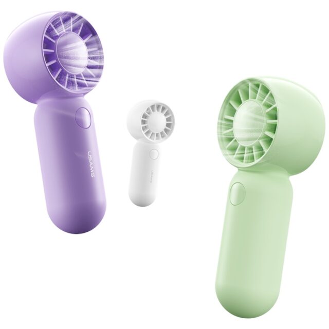 Handheld fan USAMS Mini Pocket ZB354 white - imagine 10