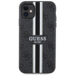 Guess GUHMN61P4RPSK iPhone 11 / Xr black hardcase 4G Printed Stripes MagSafe - imagine 3