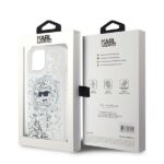 Karl Lagerfeld KLHMP14SLGCHSGH iPhone 14 /15 / 13 6.1" hardcase transparent Liquid Glitter Choupette - imagine 8