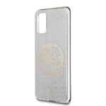 Guess GUHCS67PCUGLLG S20+ G985 light grey hard case Glitter 4G Circle Logo - imagine 3