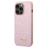 Guess GUHCP14LHGGSHP iPhone 14 Pro 6,1" pink hard case Glitter Script - imagine 2