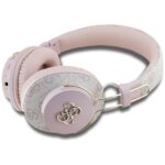 Headphones Guess Bluetooth ENC Metal 4G Logo pink - imagine 2