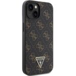 Guess GUHCP14SPG4GPK iPhone 14 / 15 / 13 6.1" black hardcase 4G Triangle Metal Logo - imagine 4
