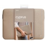 UNIQ bag Cyprus laptop Sleeve 14" nude brown water-resistant neoprene - imagine 6