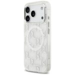 Karl Lagerfeld IML KL Monogram MagSafe Case for iPhone 17 Pro Max White - imagine 2