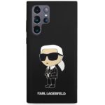 Karl Lagerfeld KLHCS23LSNIKBCK S23 Ultra S918 hardcase black Silicone Ikonik - imagine 3