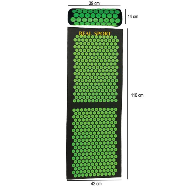 Extralink Acupressure Mat, Set with Pillow for Back Pain, Large XXL Akumata - imagine 7