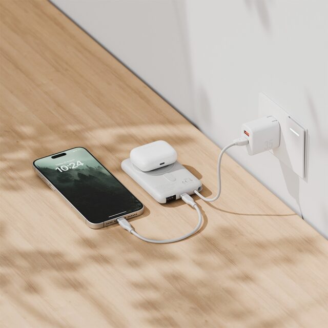 PowerBank Bazic Fusion Mag 10000mAh      MagSafe Cable USB-C grey - imagine 6